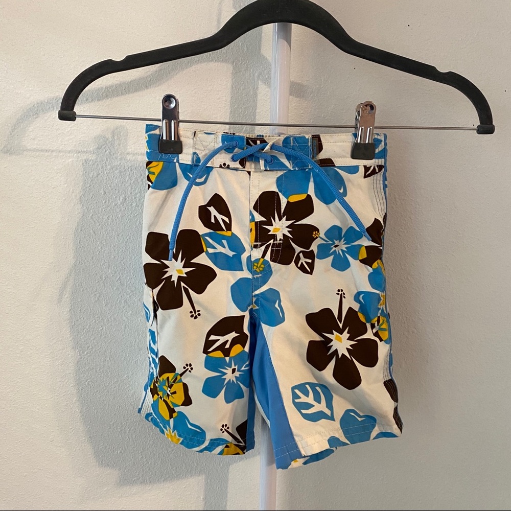 Old Navy Flower Swim Trunks 3T